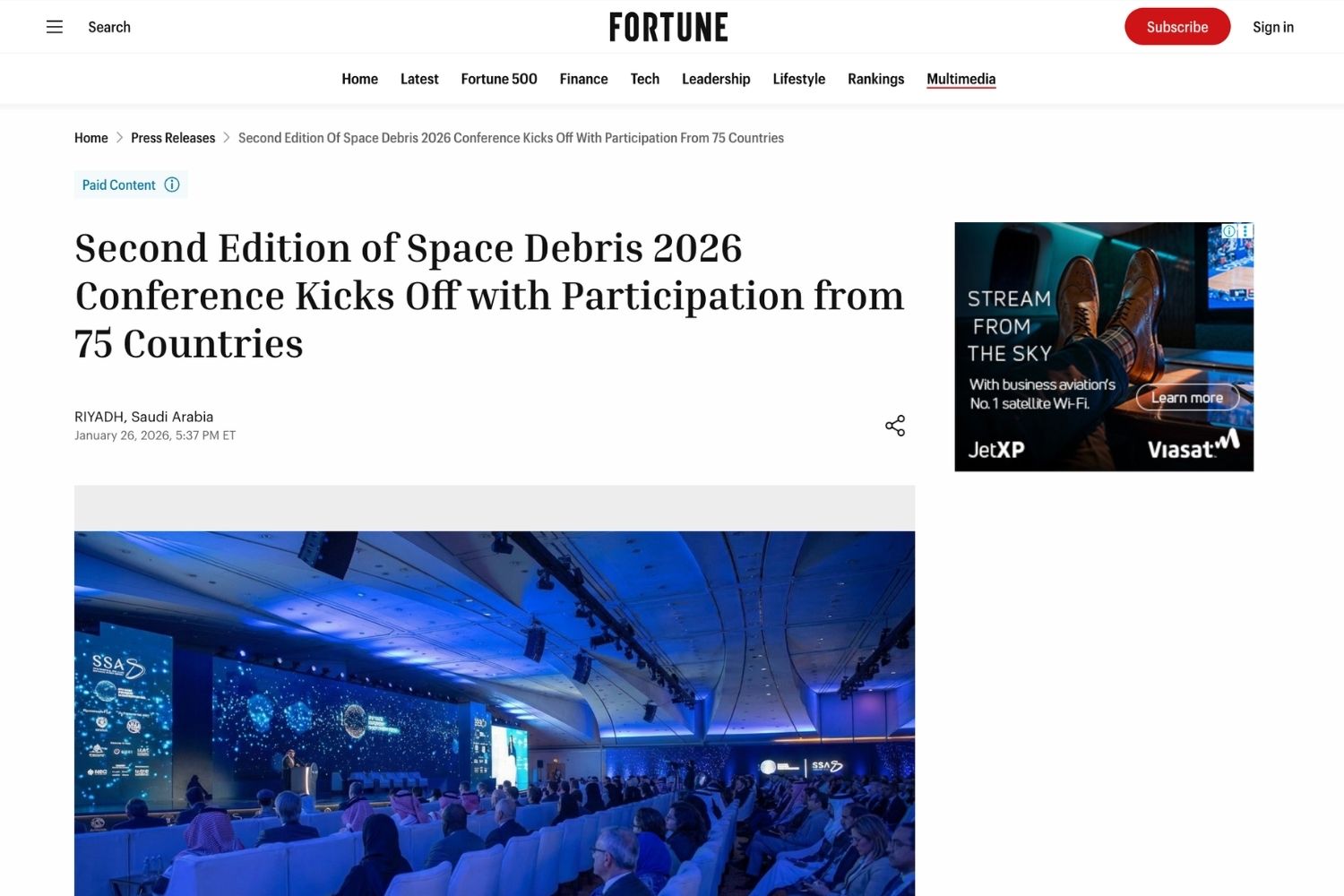 Sample Fortune article placement by Baden Bower